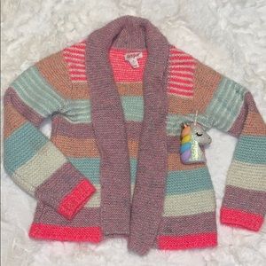 Beautiful Colorful Cat & Jack open Cardigan